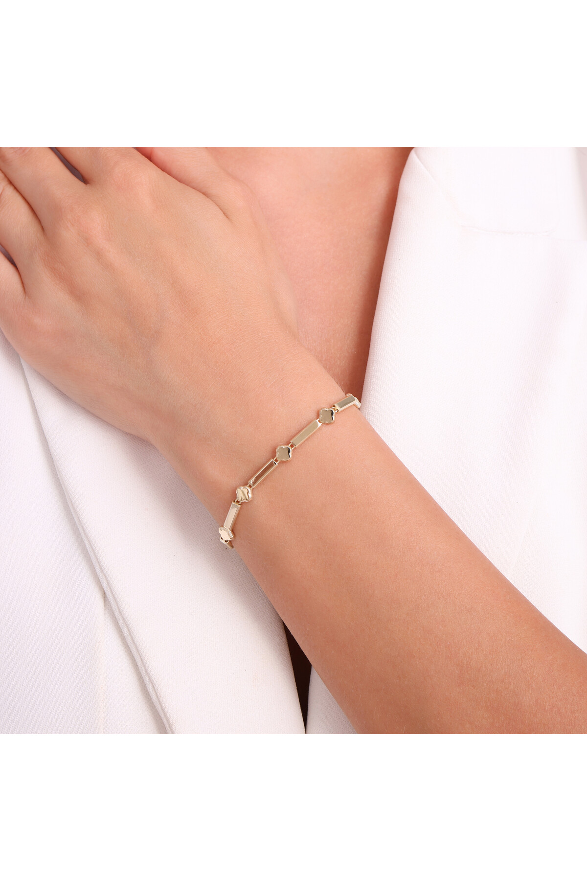 14 Ayar Altın Zincir Bileklik