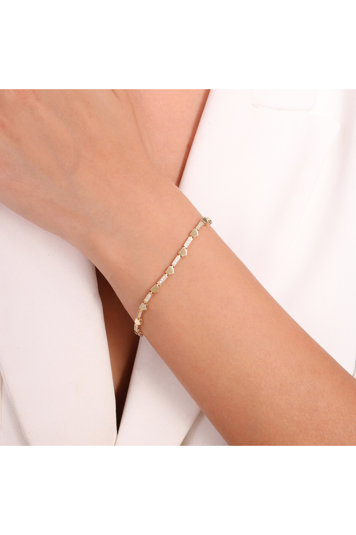 14 Ayar Altın Zincir Bileklik