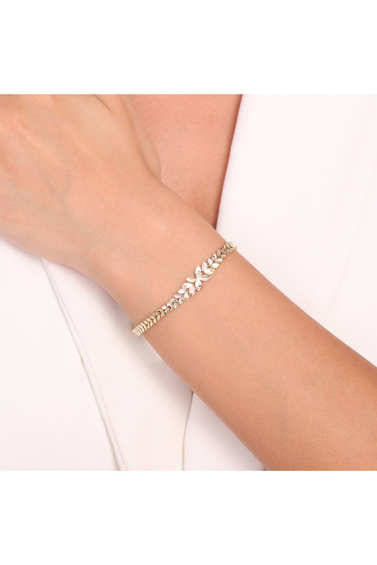 14 Ayar Altın Zincir Bileklik