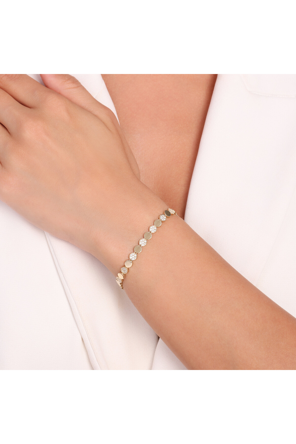 14 Ayar Altın Zincir Bileklik