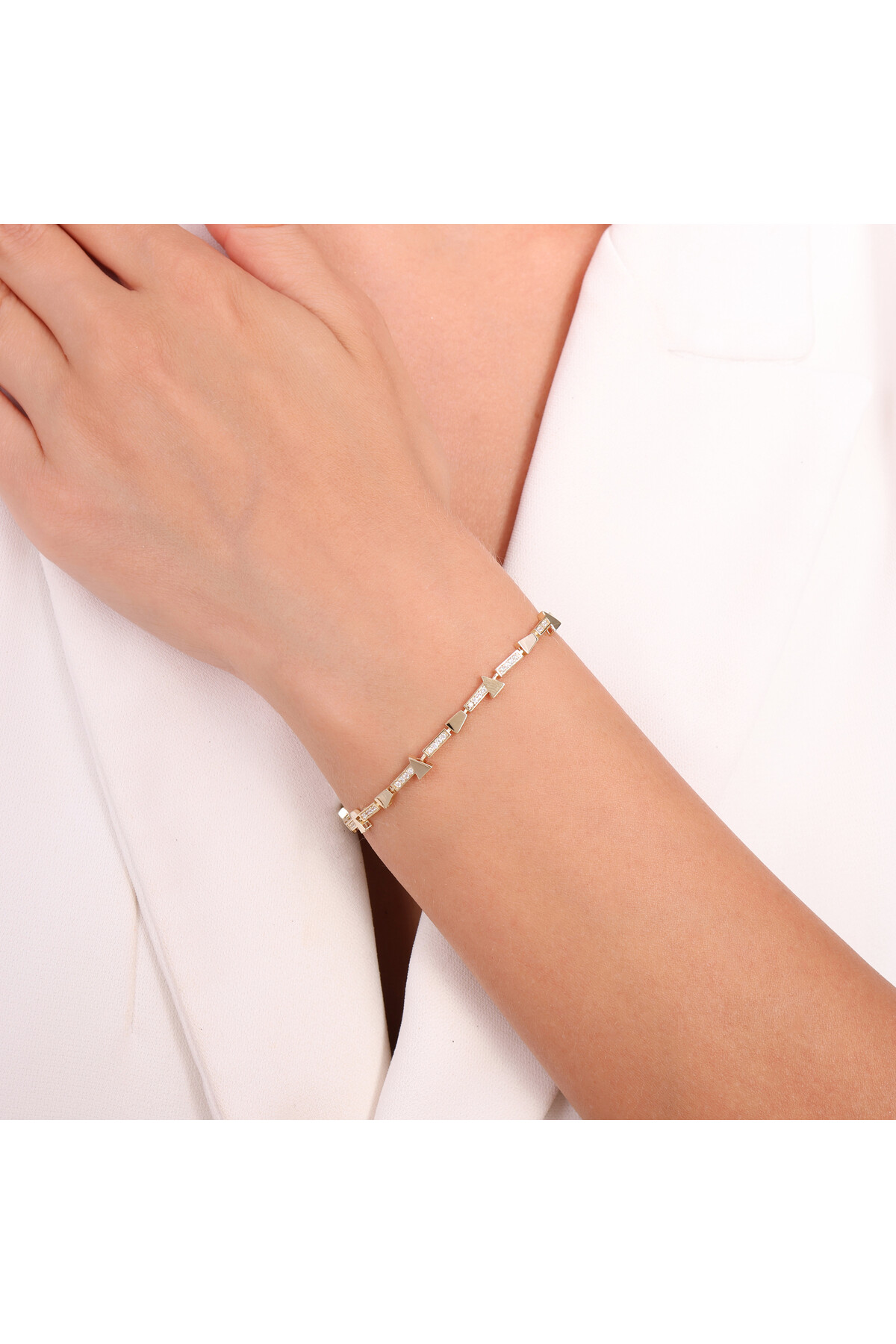 14 Ayar Altın Zincir Bileklik