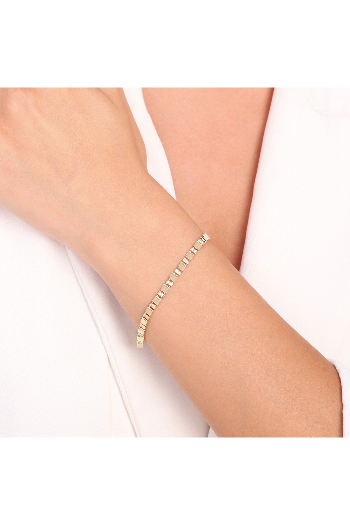 14 Ayar Altın Zincir Bileklik