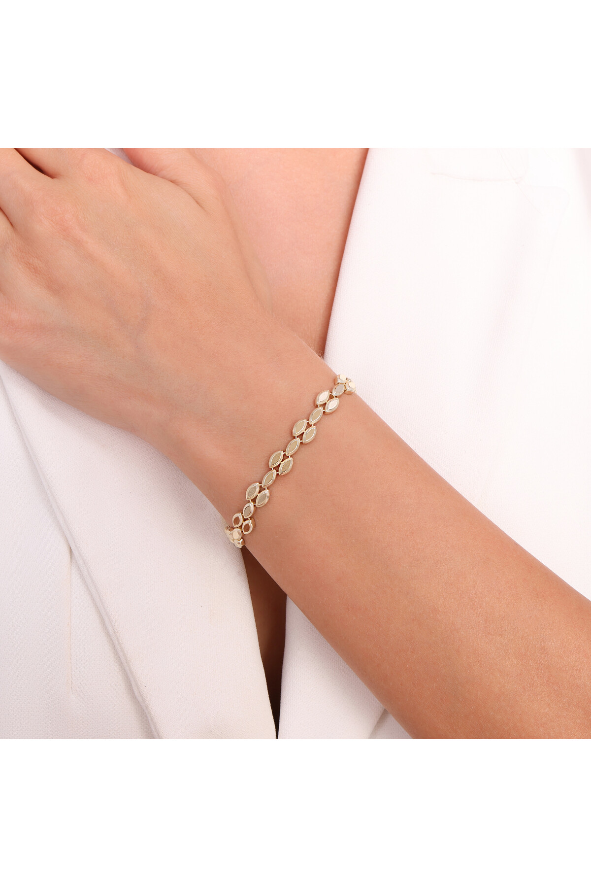 14 Ayar Altın Zincir Bileklik