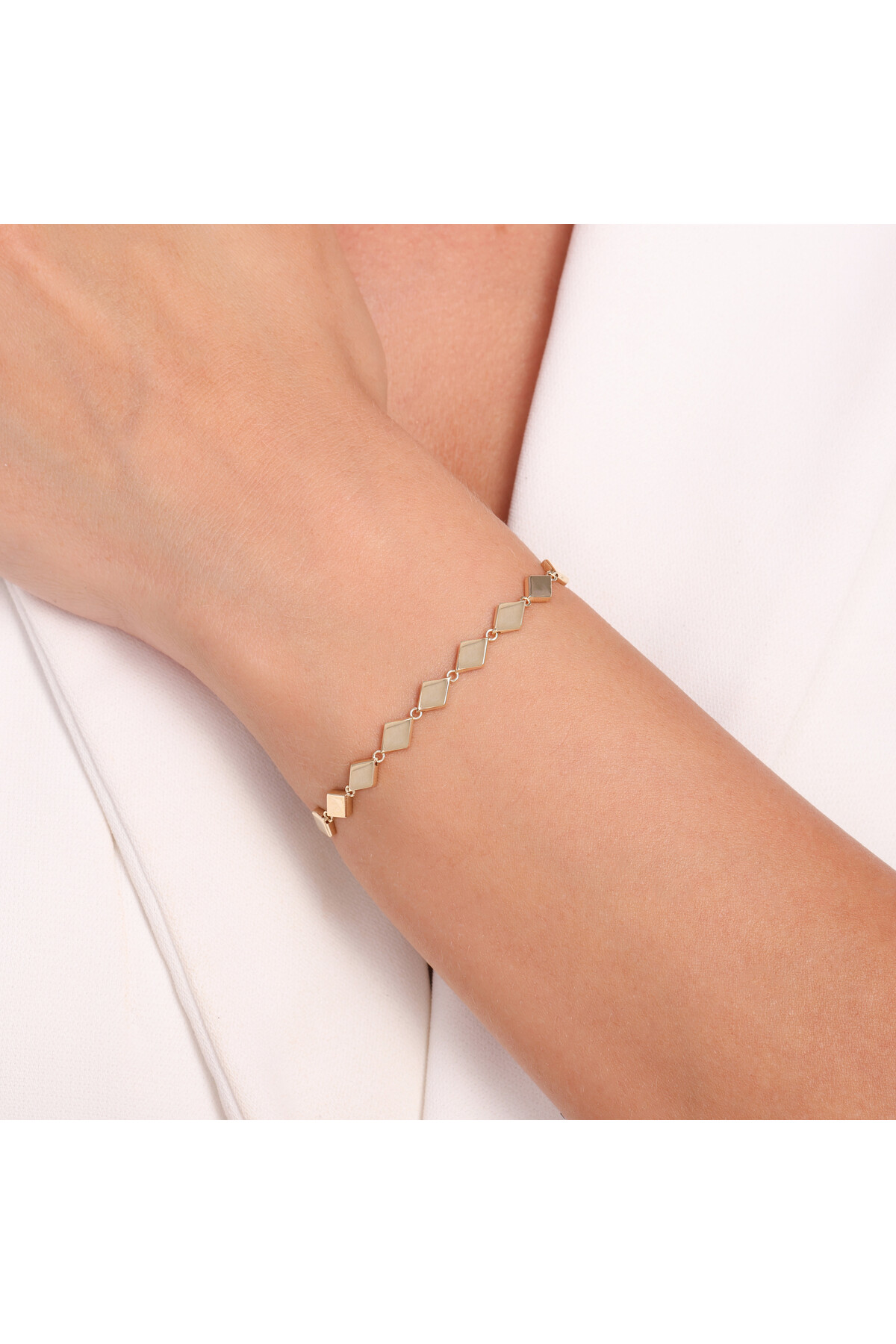 14 Ayar Altın Zincir Bileklik