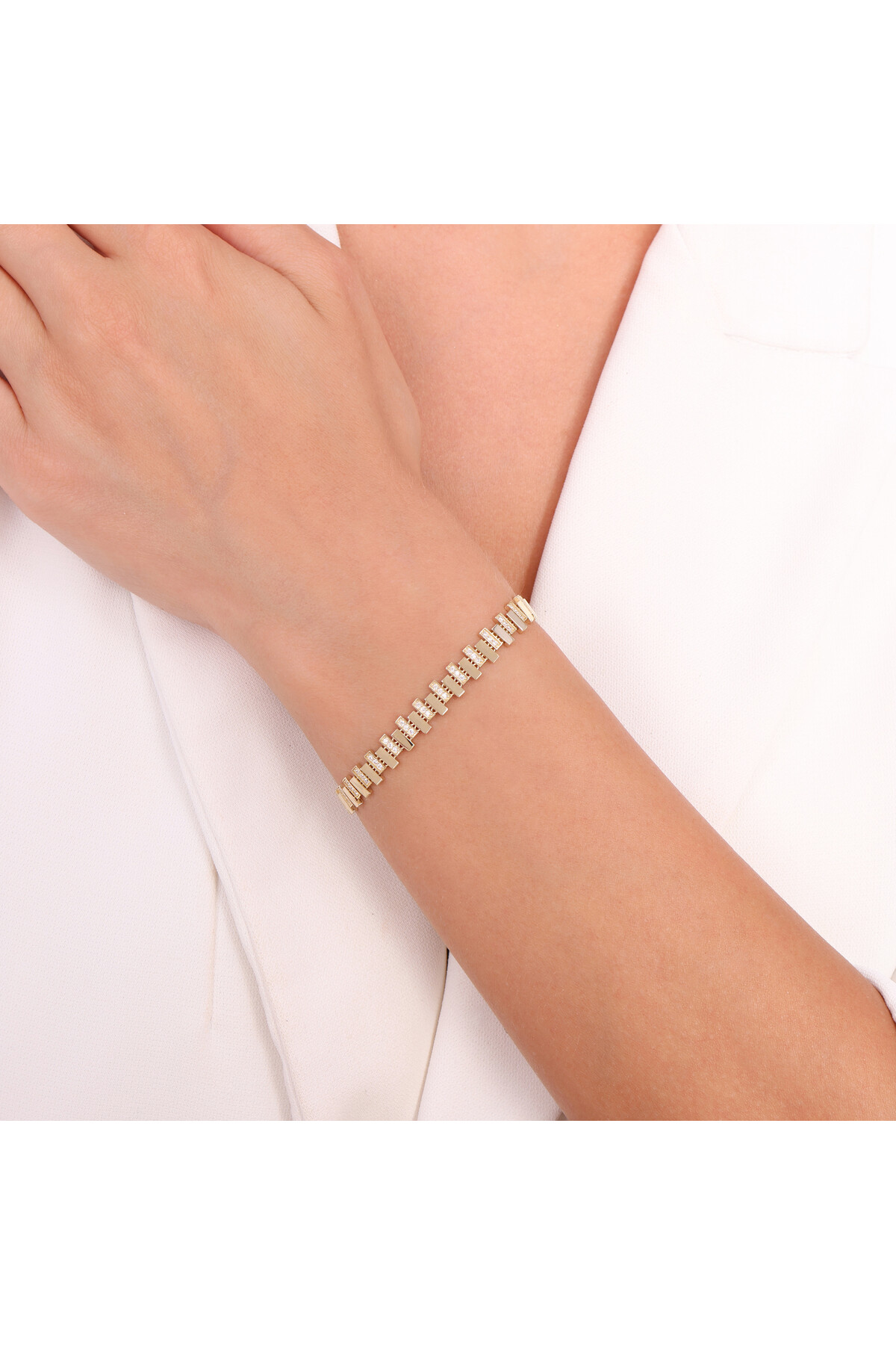 14 Ayar Altın Zincir Bileklik