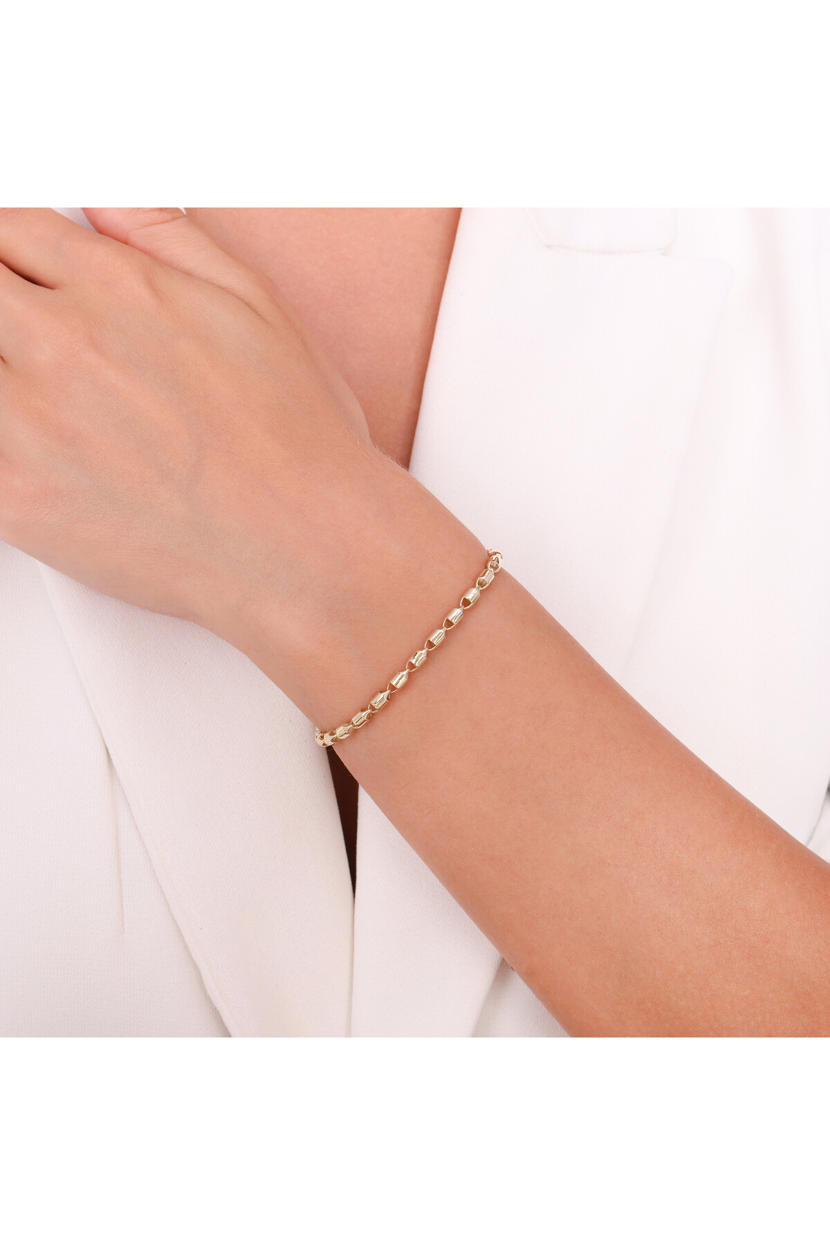 14 Ayar Altın Zincir Bileklik