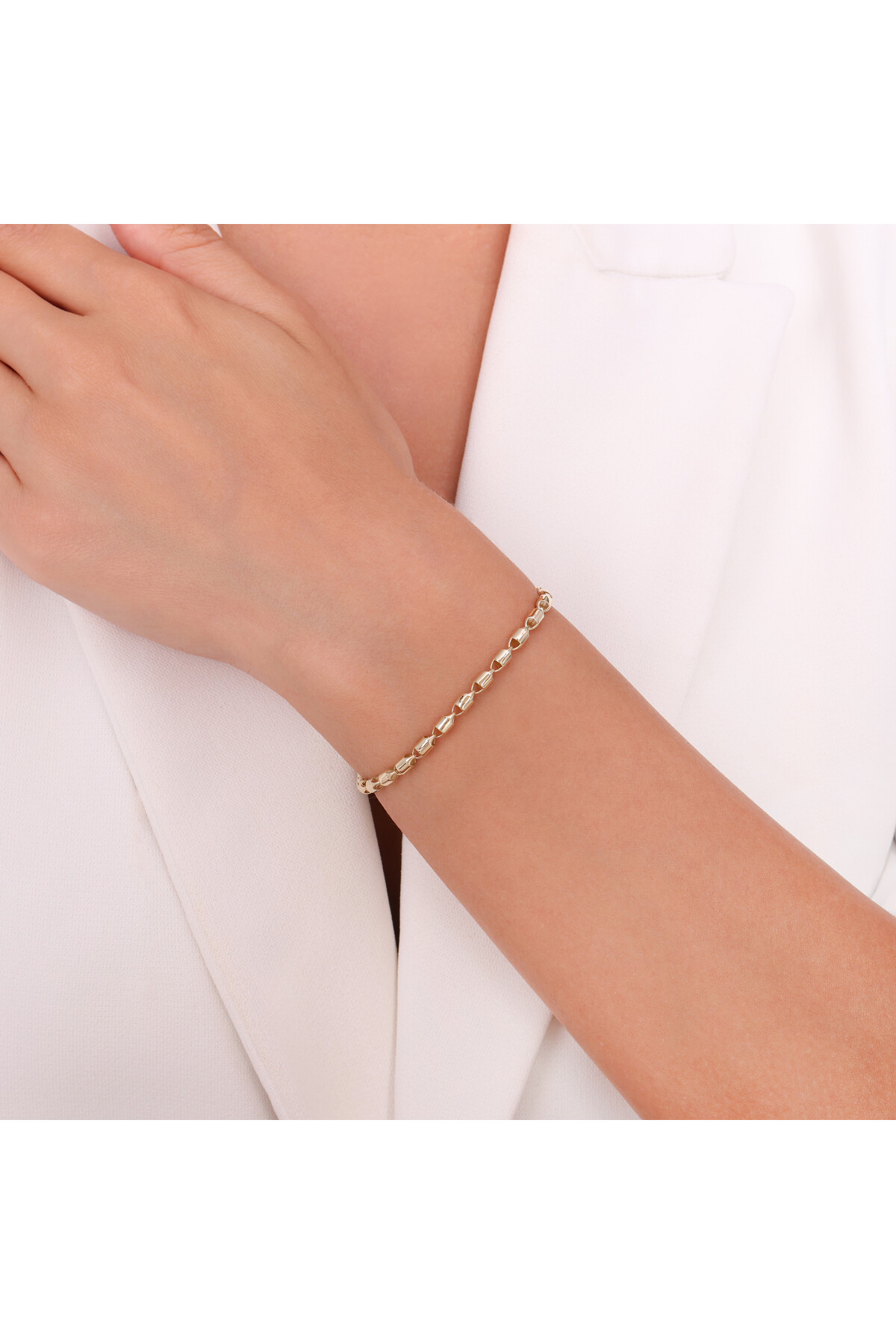 14 Ayar Altın Zincir Bileklik