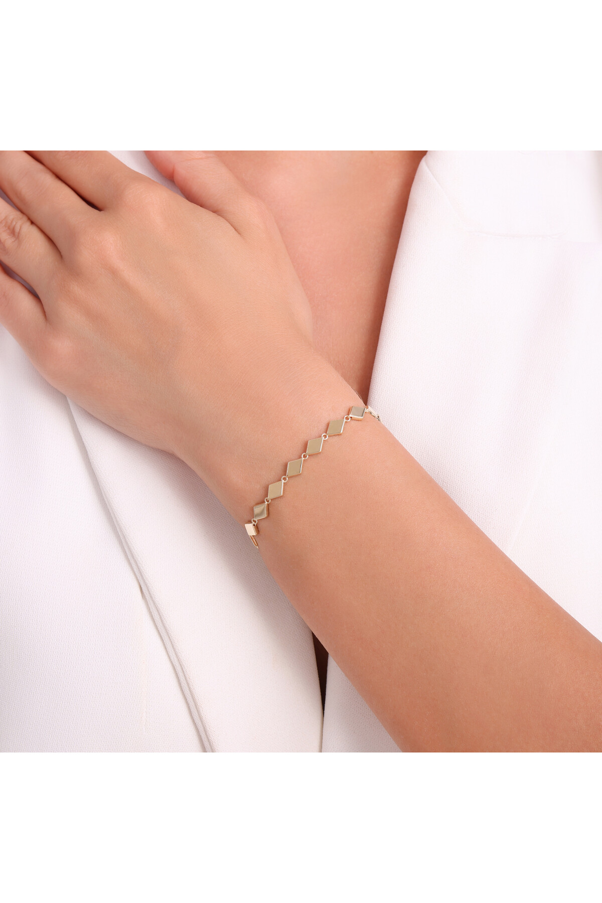 14 Ayar Altın Zincir Bileklik