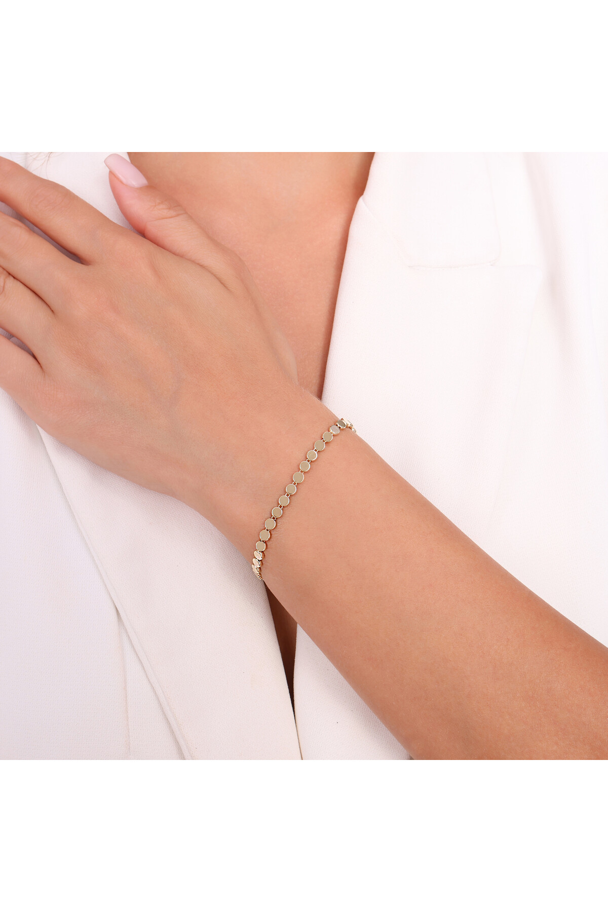 14 Ayar Altın Zincir Bileklik