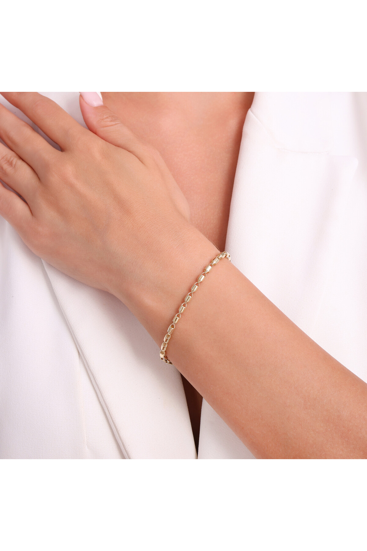 14 Ayar Altın Zincir Bileklik