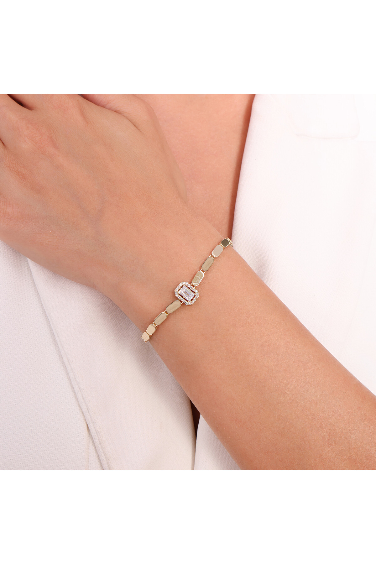 14 Ayar Altın Zincir Bileklik