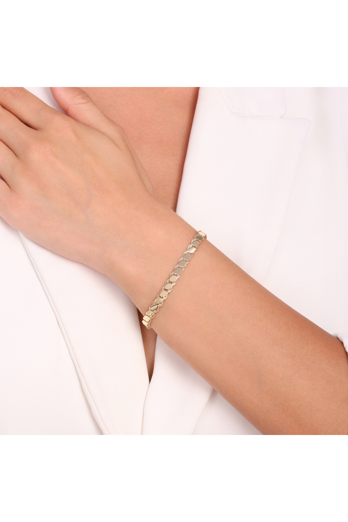 14 Ayar Altın Zincir Bileklik