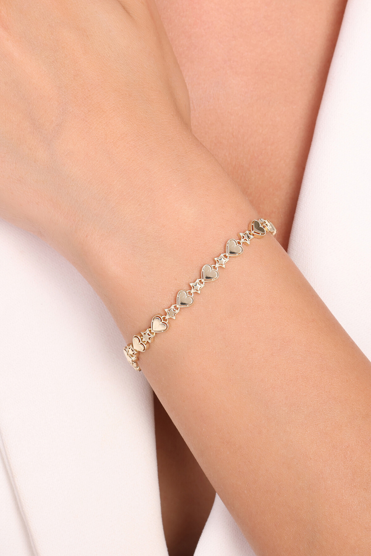 14 Ayar Altın Zincir Bileklik