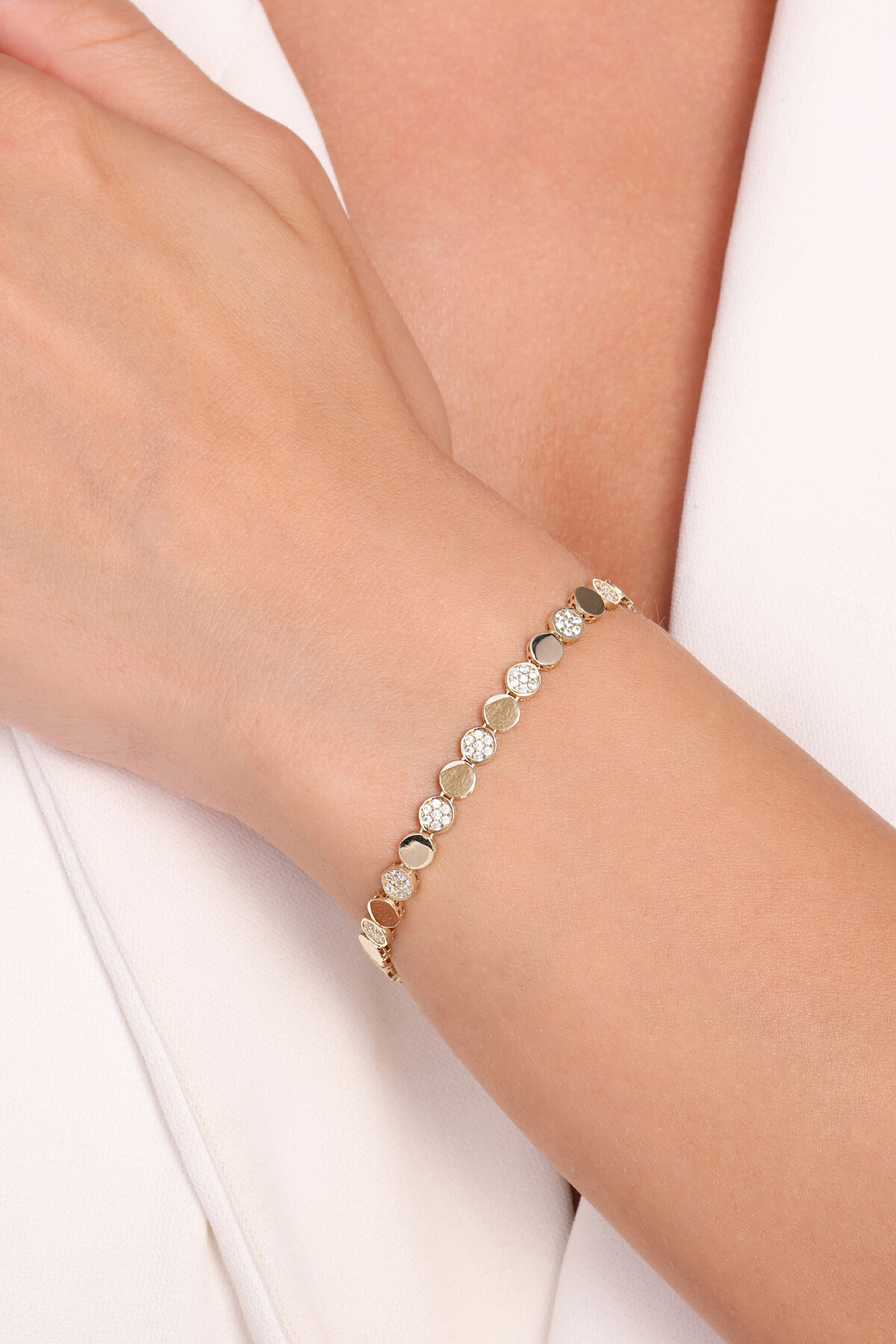 14 Ayar Altın Zincir Bileklik