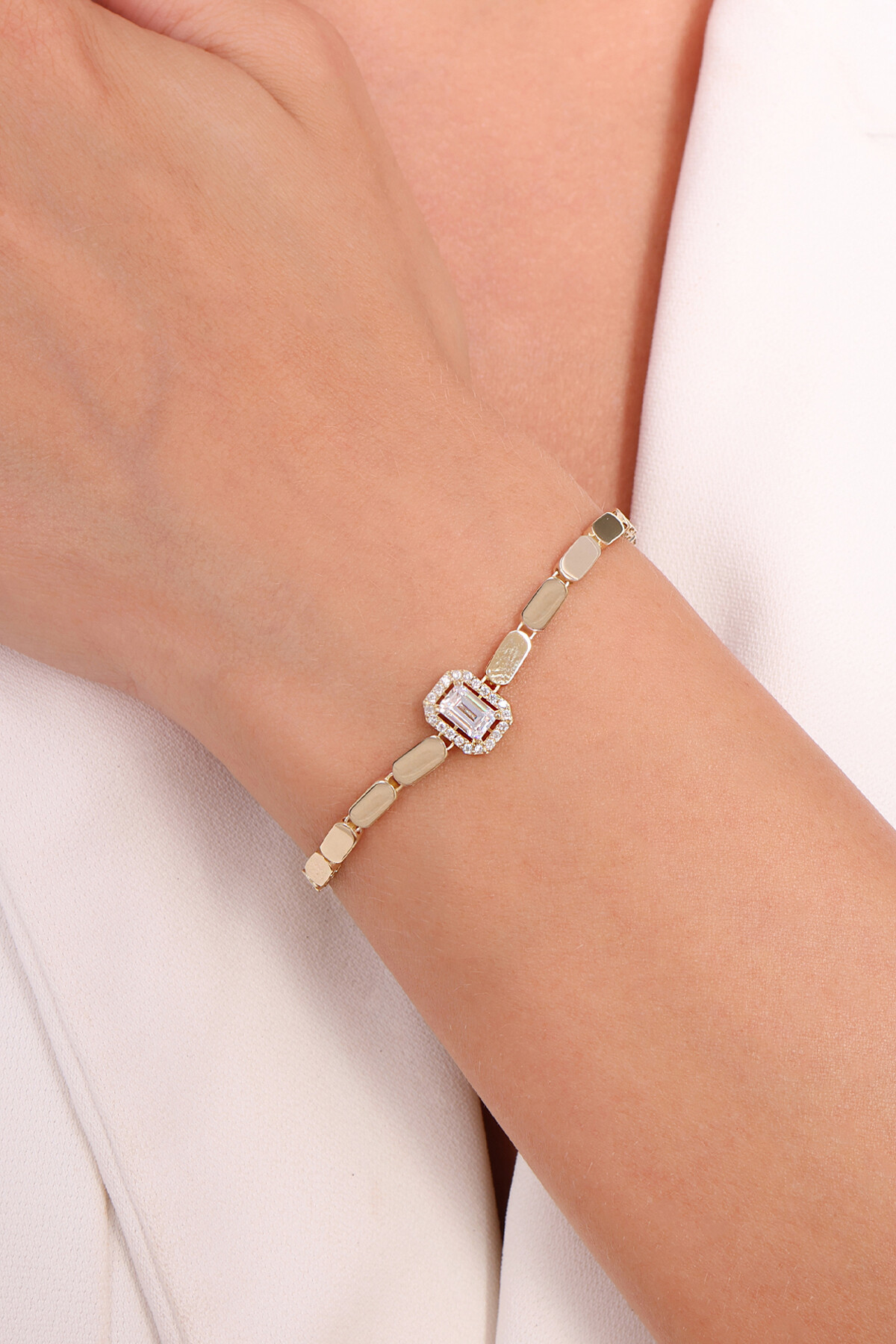 14 Ayar Altın Zincir Bileklik