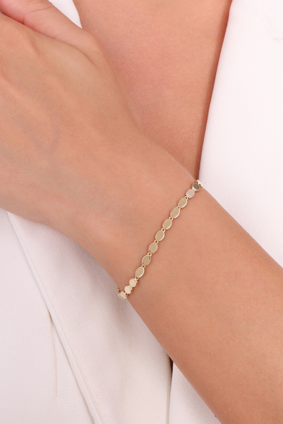 14 Ayar Altın Zincir Bileklik