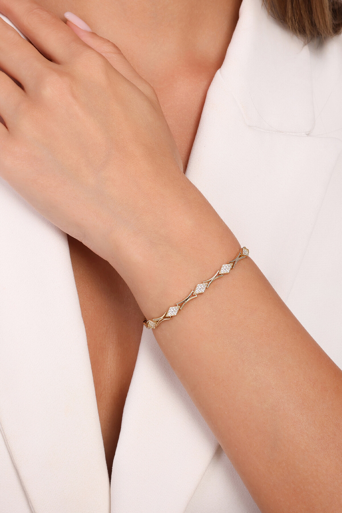 14 Ayar Altın Zincir Bileklik