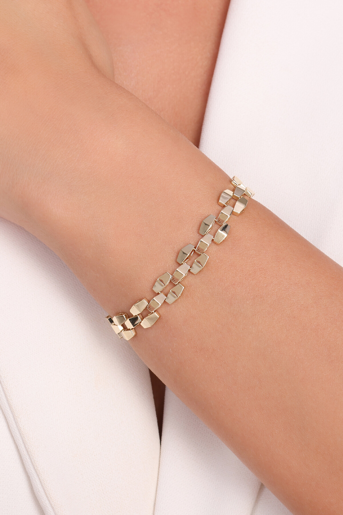 14 Ayar Altın Zincir Bileklik