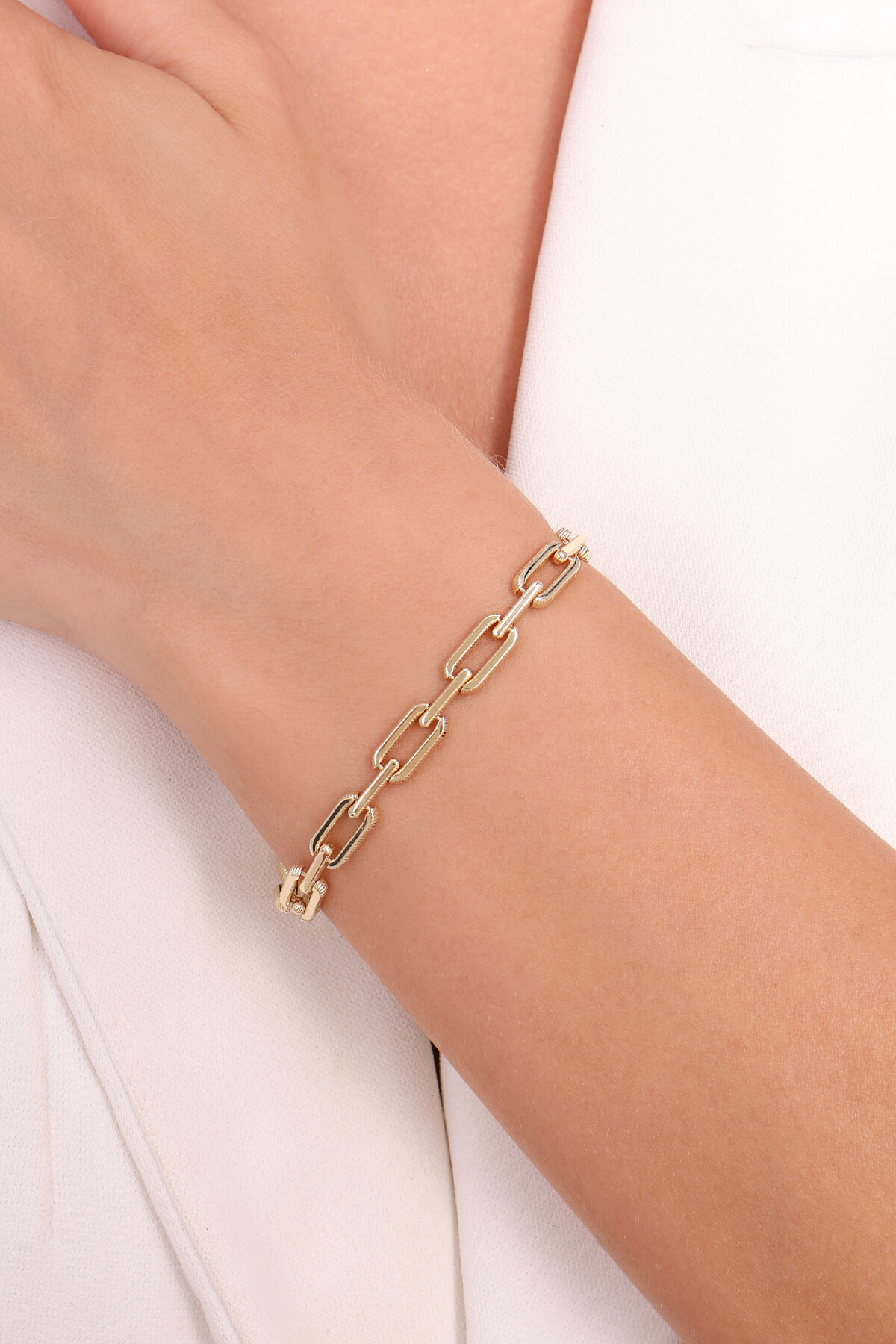 14 Ayar Altın Zincir Bileklik