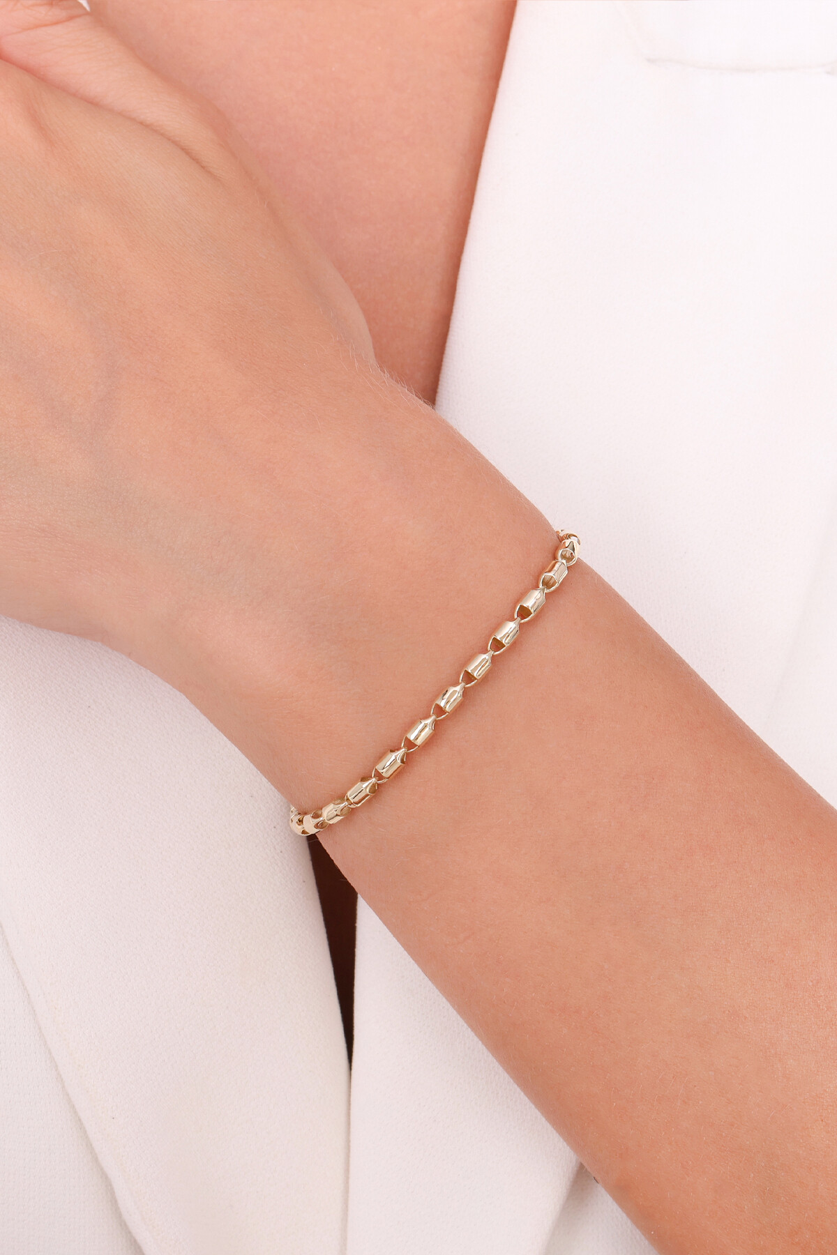 14 Ayar Altın Zincir Bileklik