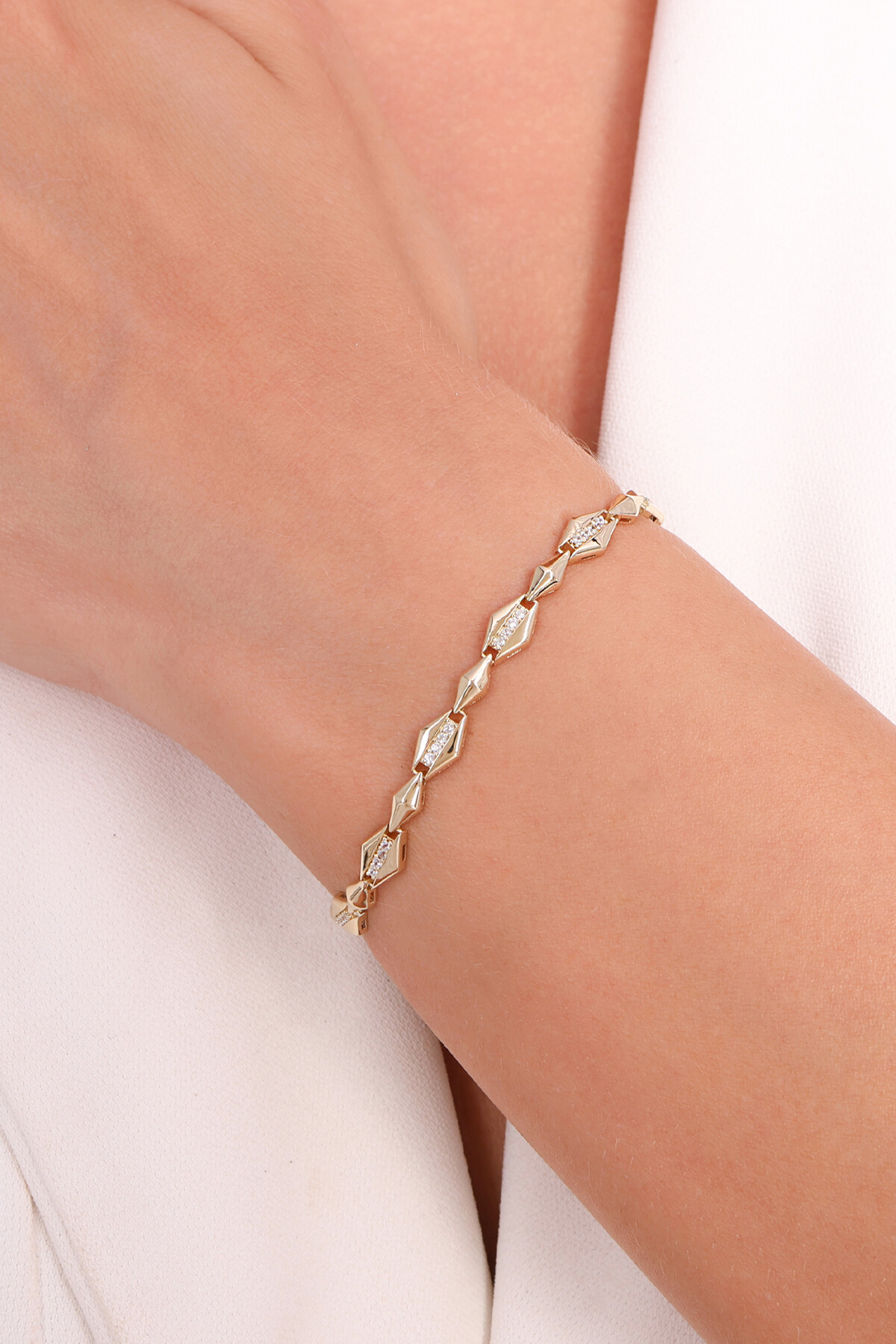 14 Ayar Altın Zincir Bileklik