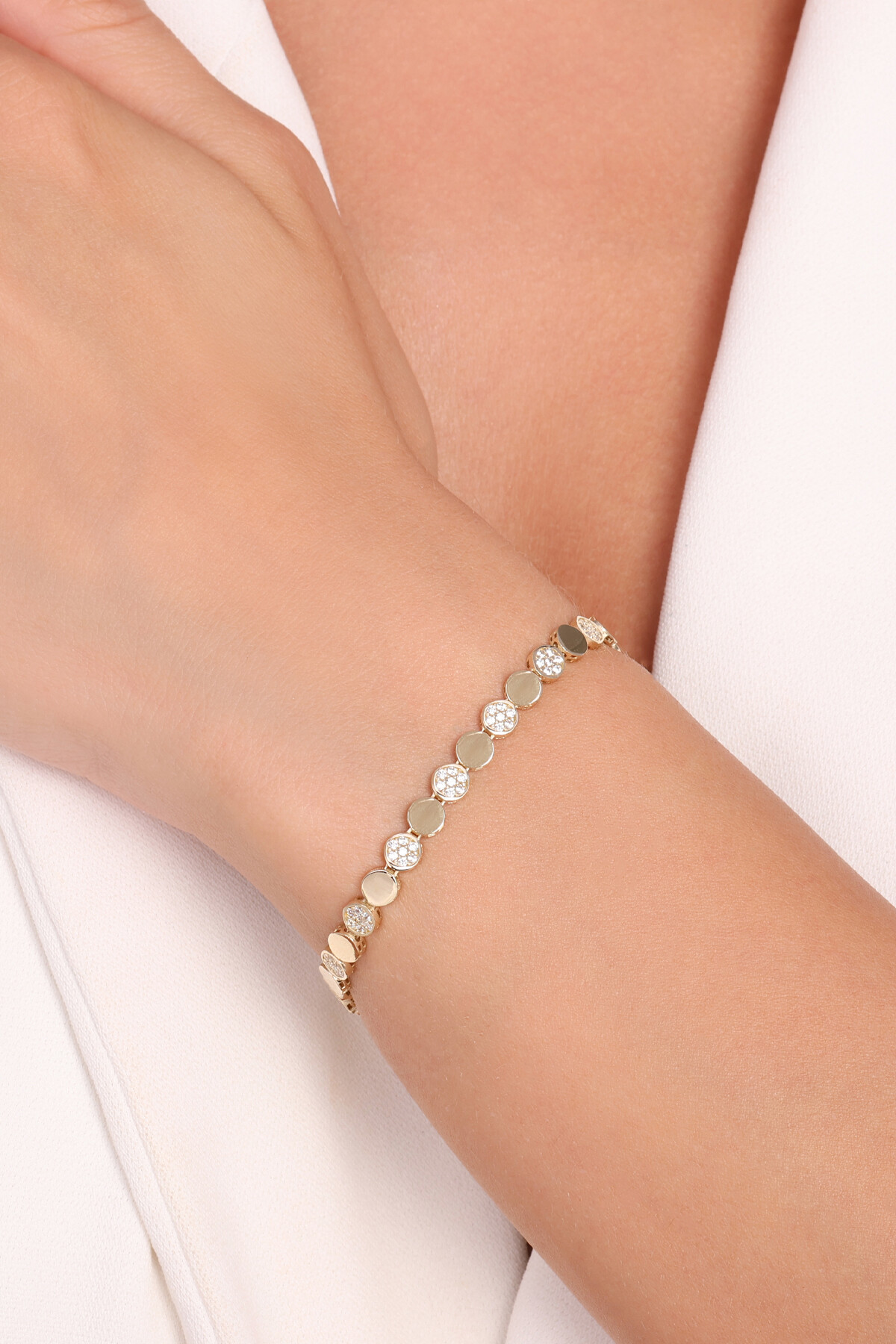 14 Ayar Altın Zincir Bileklik