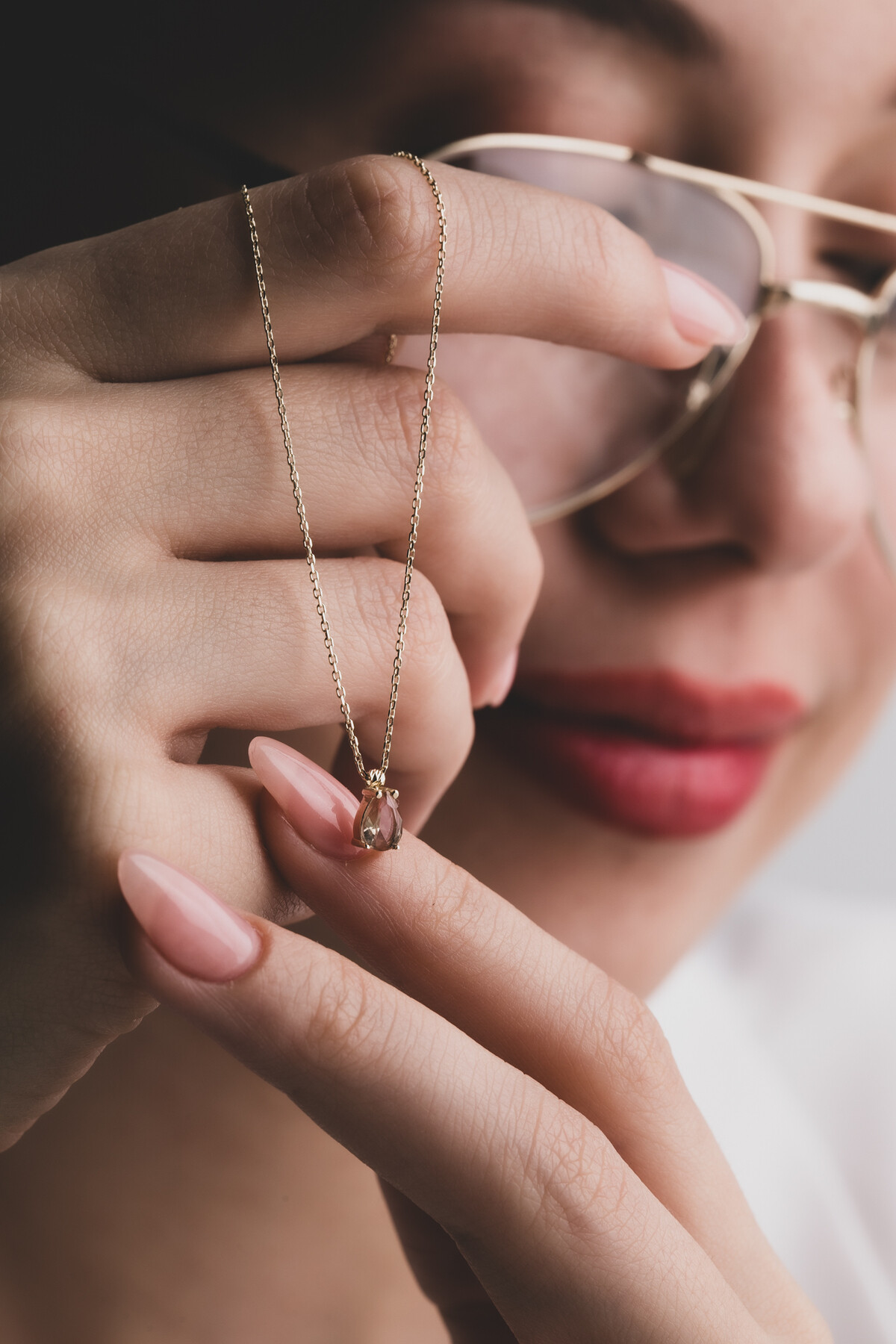 14 Ayar Altın Zultanit Taş Kolye