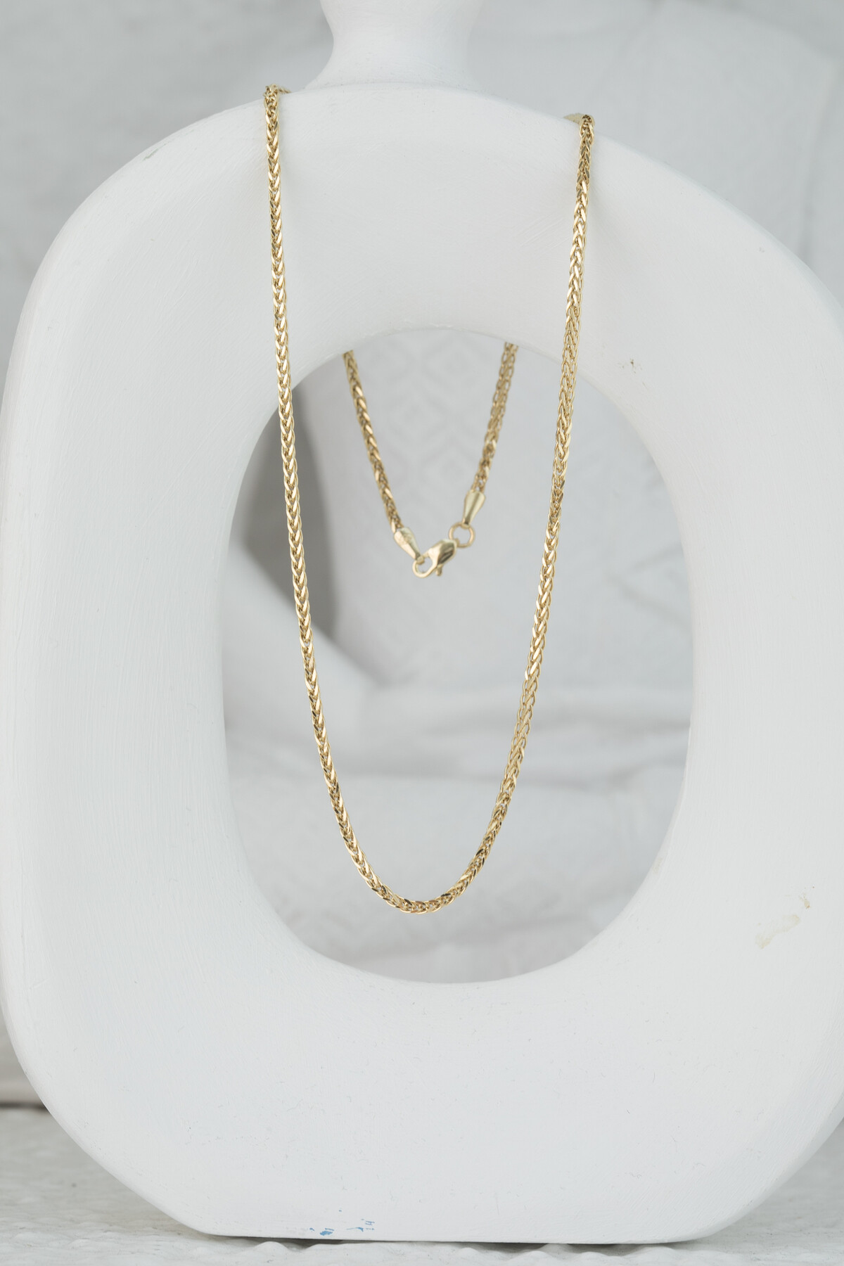 14 Ayar Spiga Altın Kolye