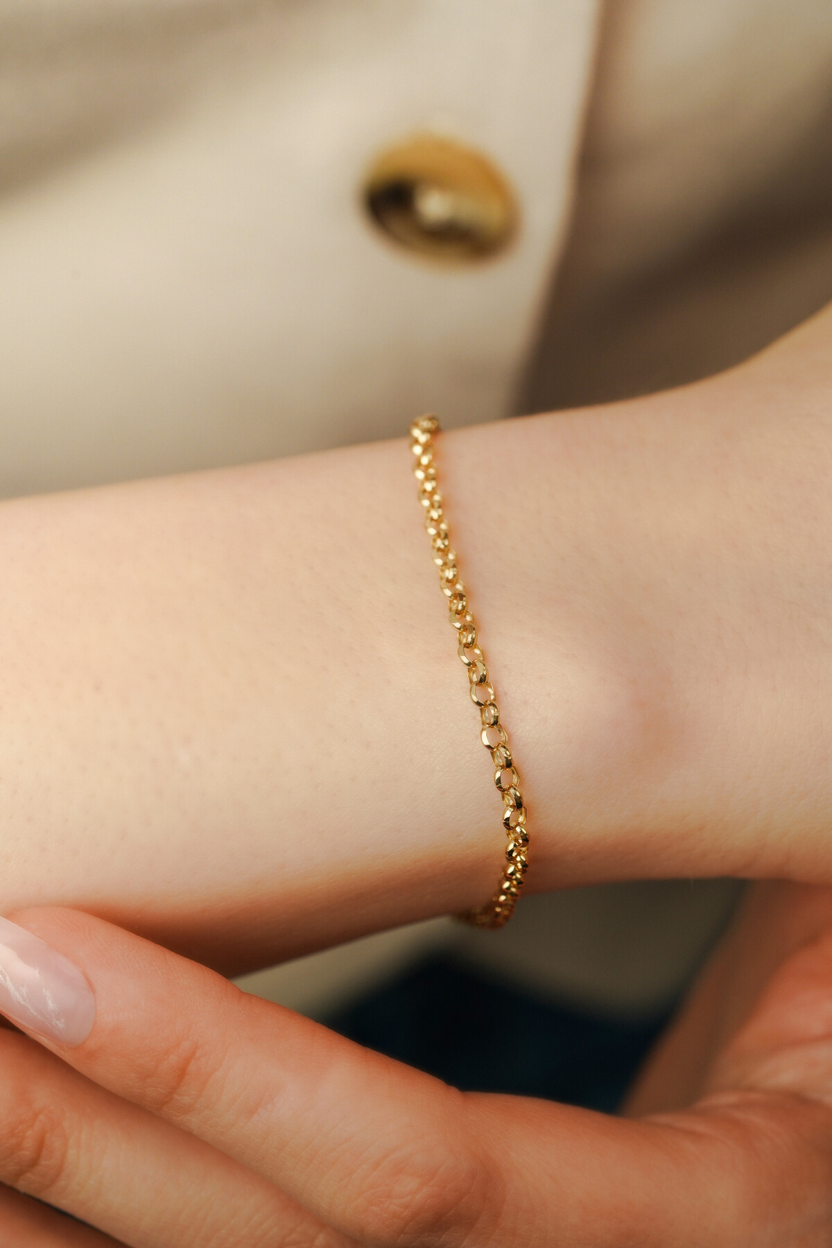 Altın Dodge Zincir Kolye ve Bileklik Takım