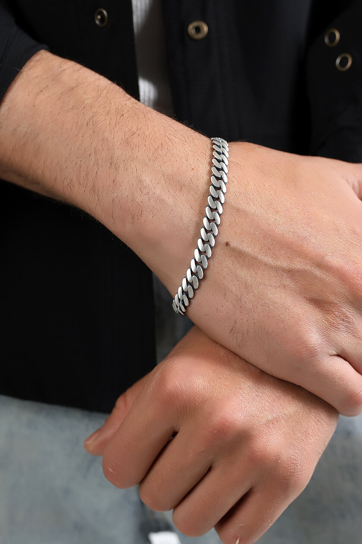 Gümüş Gurmet Model Erkek Bileklik