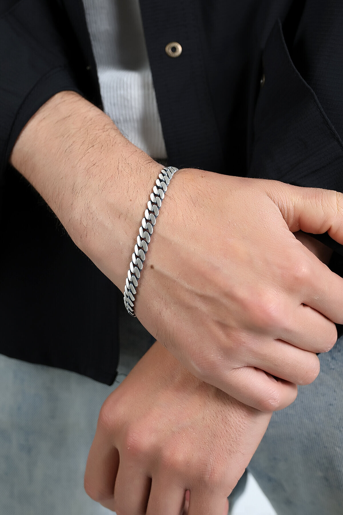 Gümüş Gurmet Model Erkek Bileklik