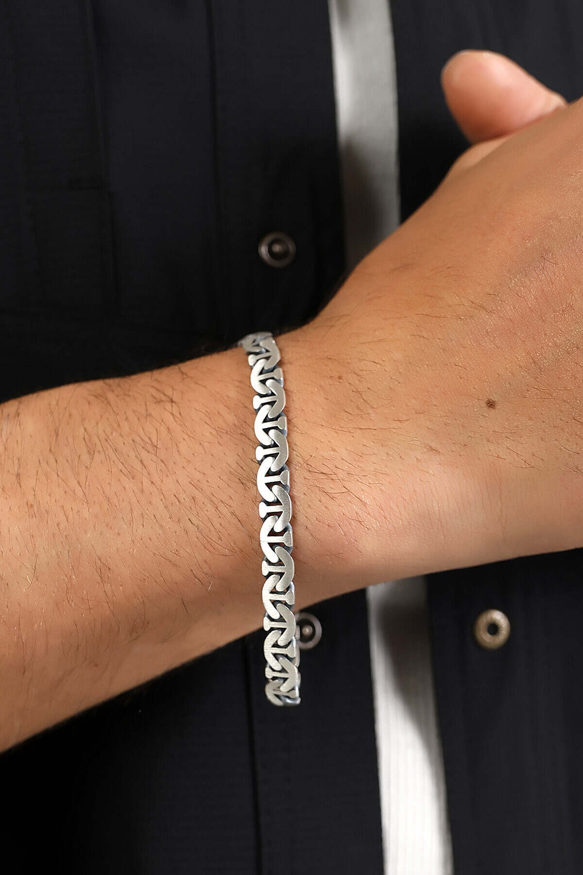 Gümüş İtalyan Çapa Model Erkek Bileklik