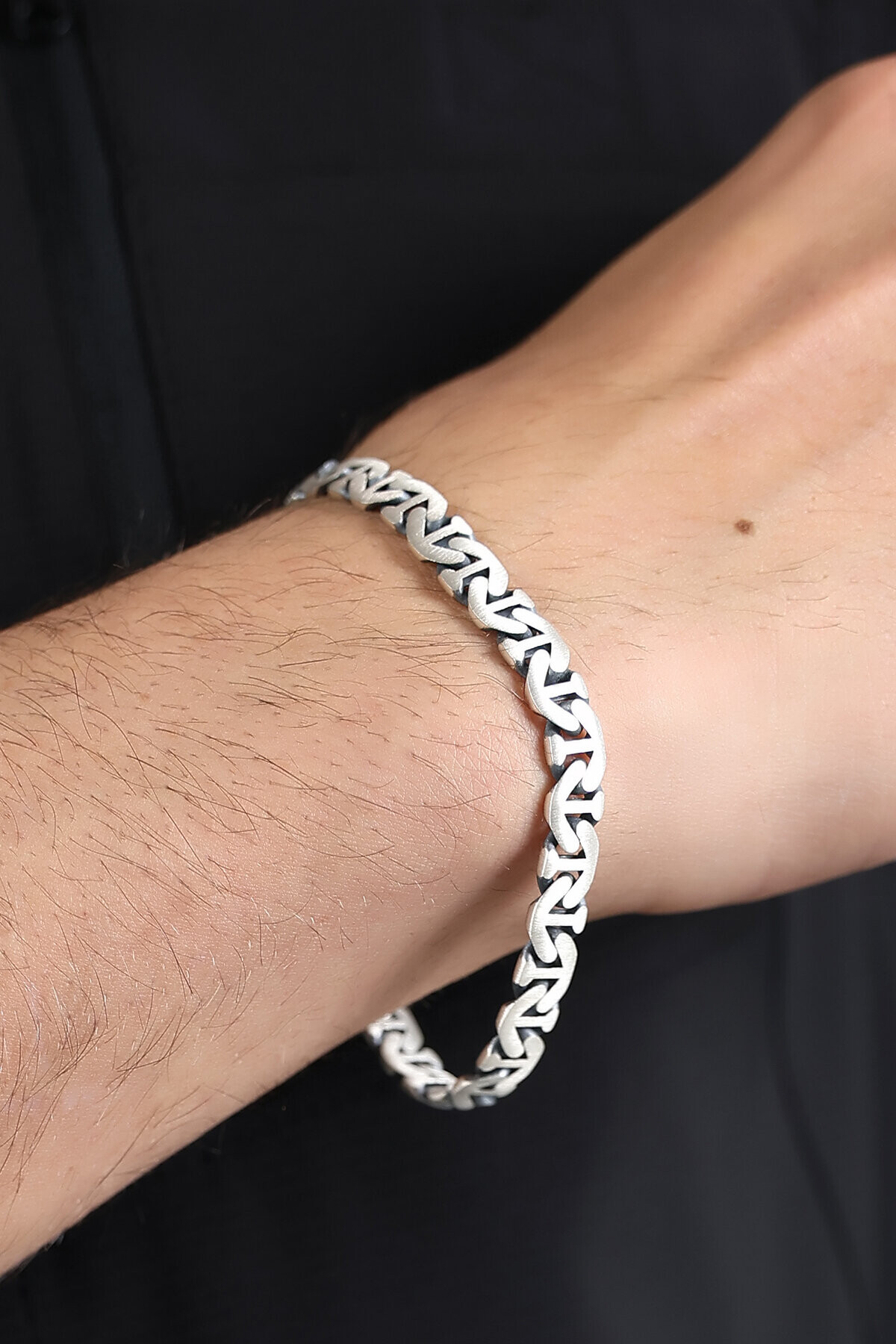 Gümüş İtalyan Çapa Model Erkek Bileklik