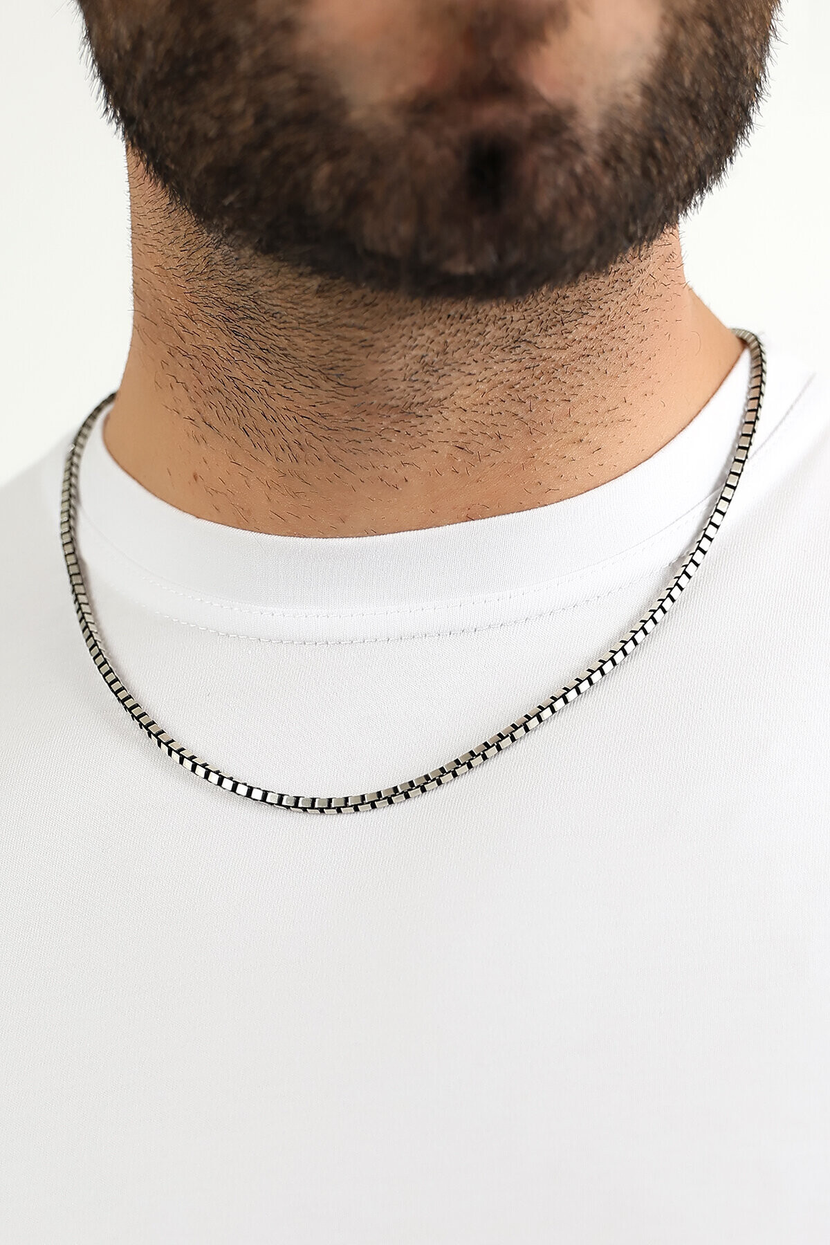 Gümüş İtalyan Küp Zincir Kolye 