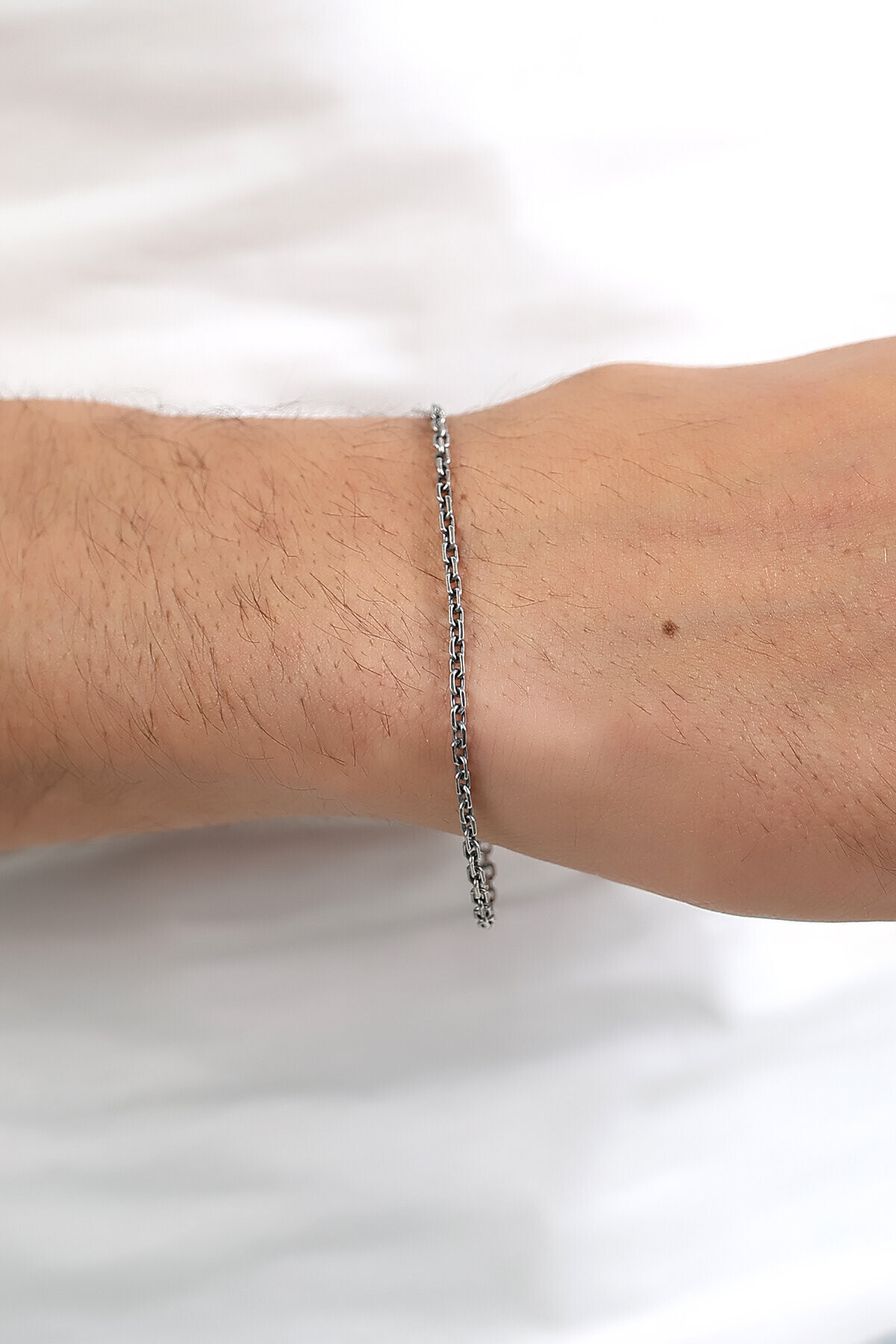 Gümüş İtalyan Oksitli Force Erkek Bileklik