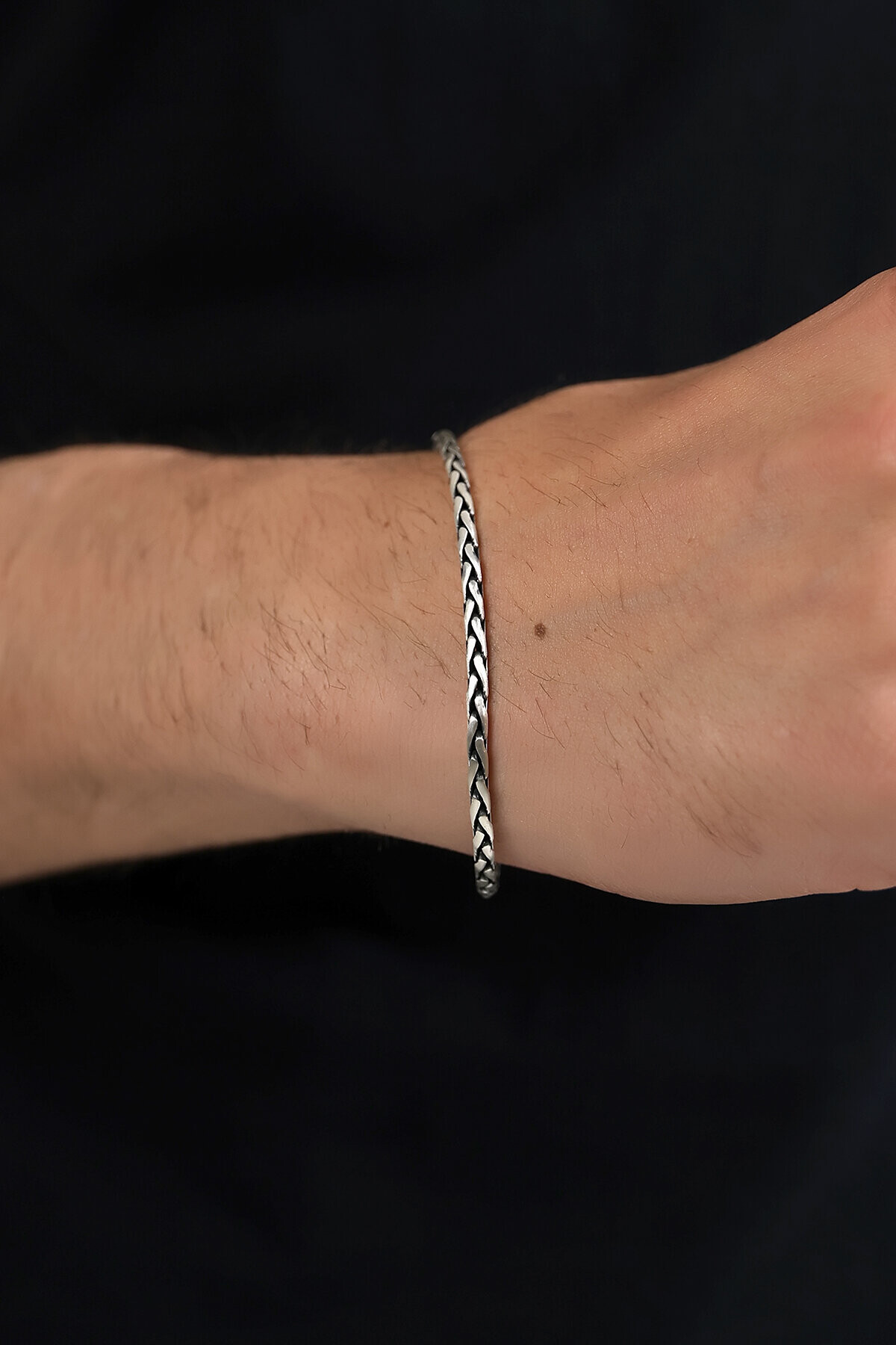 Gümüş İtalyan Sarma Erkek Bileklik