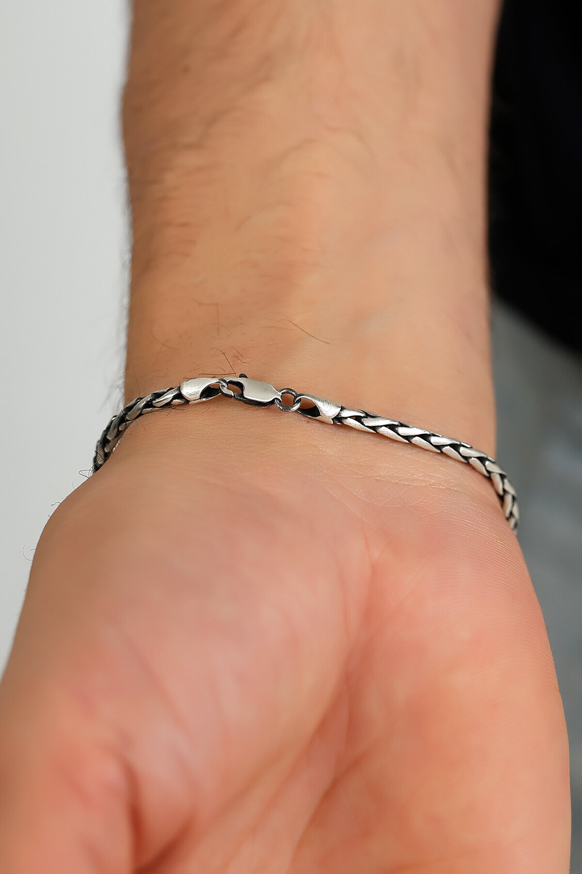 Gümüş İtalyan Sarma Erkek Bileklik