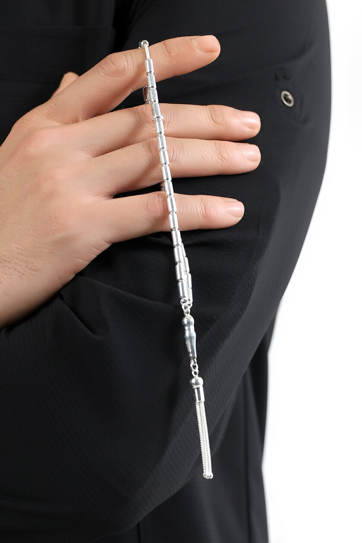 Gümüş Kapsül Kesim Tesbih 