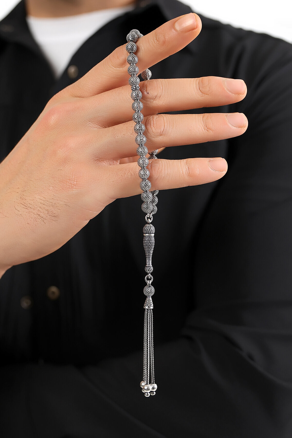 Gümüş Küre Kesim Tesbih