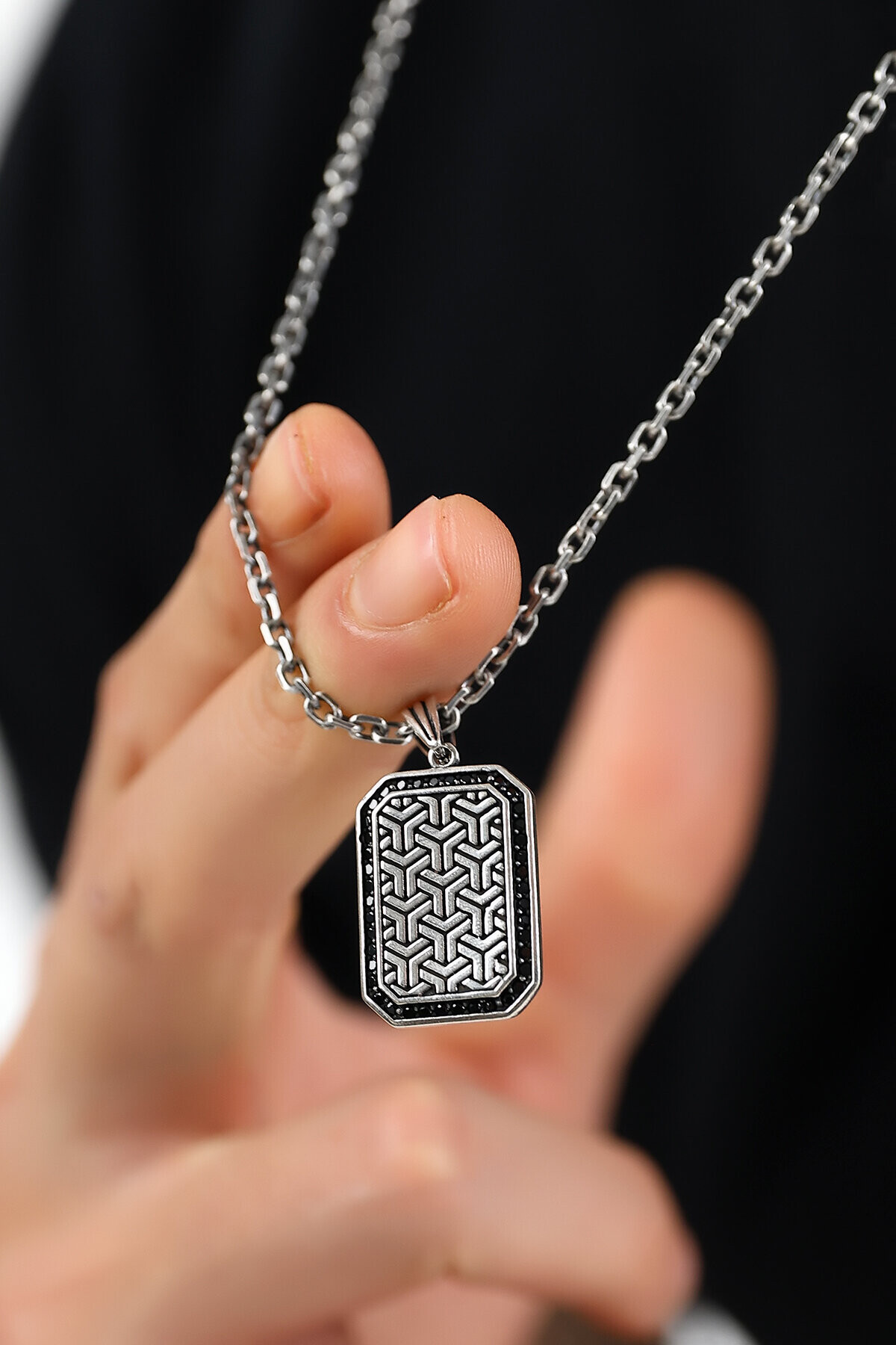 Gümüş Madalyon Kolye Ucu 