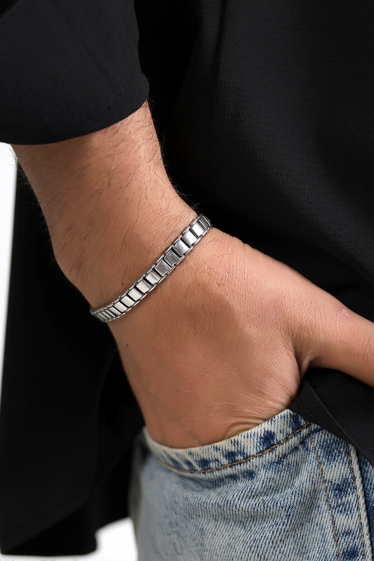 Gümüş Seramik Bileklik