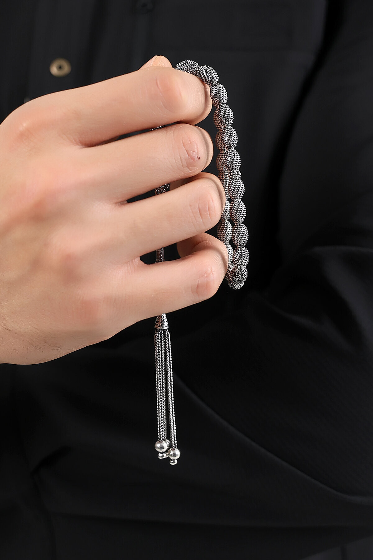 Gümüş Telkari Model Tesbih