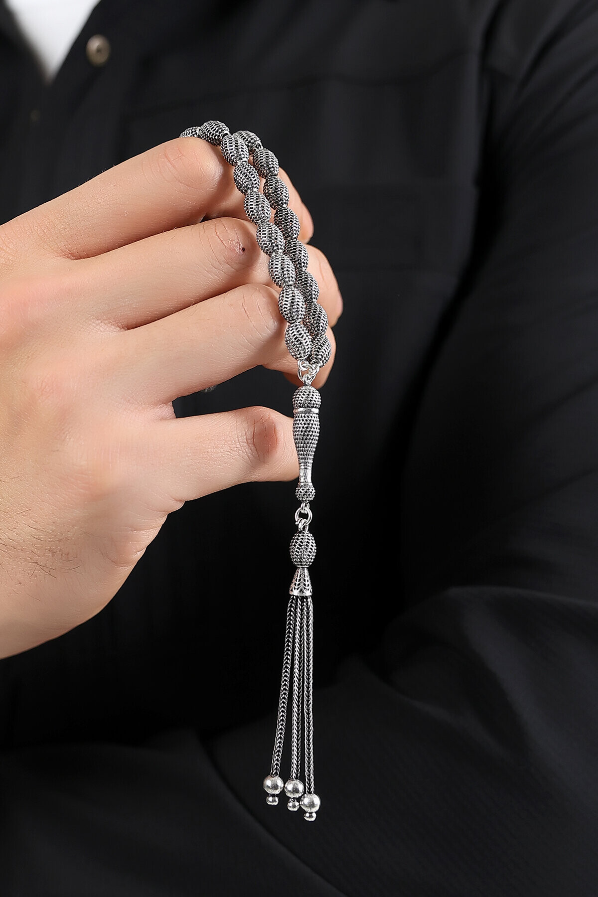 Gümüş Telkari Model Tesbih