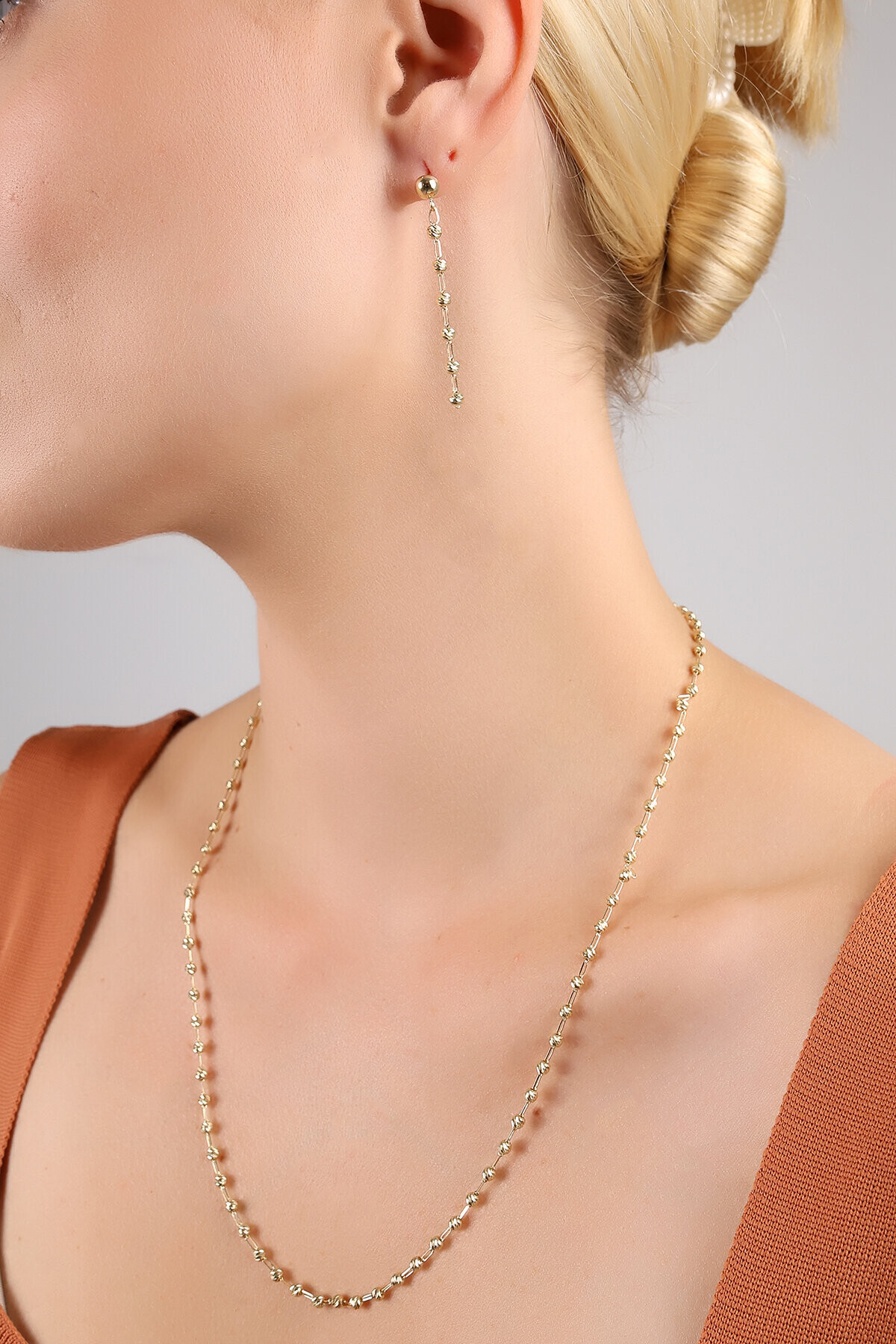 14 Ayar Altın Doricalı Set