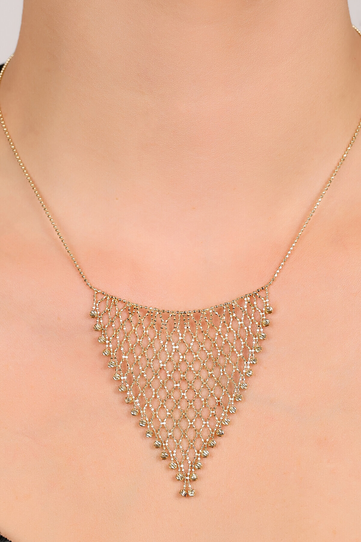 14 Ayar Altın İtalyan El İşi Set