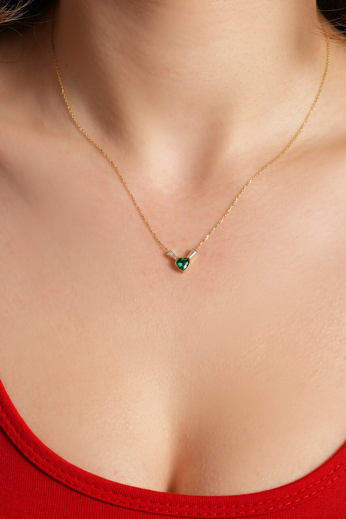 14 Ayar Altın Kalp Kolye