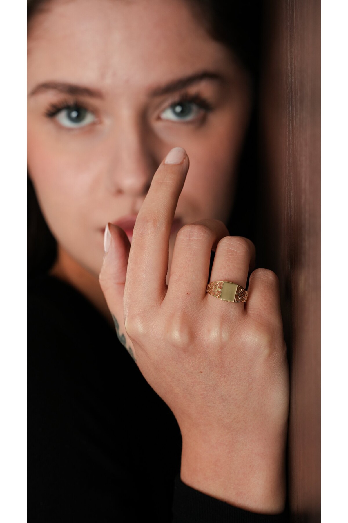 14 Ayar Altın Kalp Yüzük