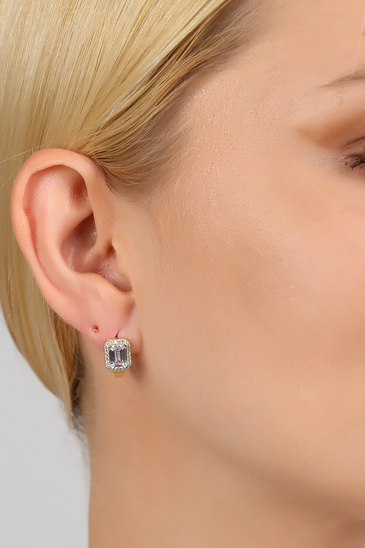 14 Ayar Altın Tektaş Set