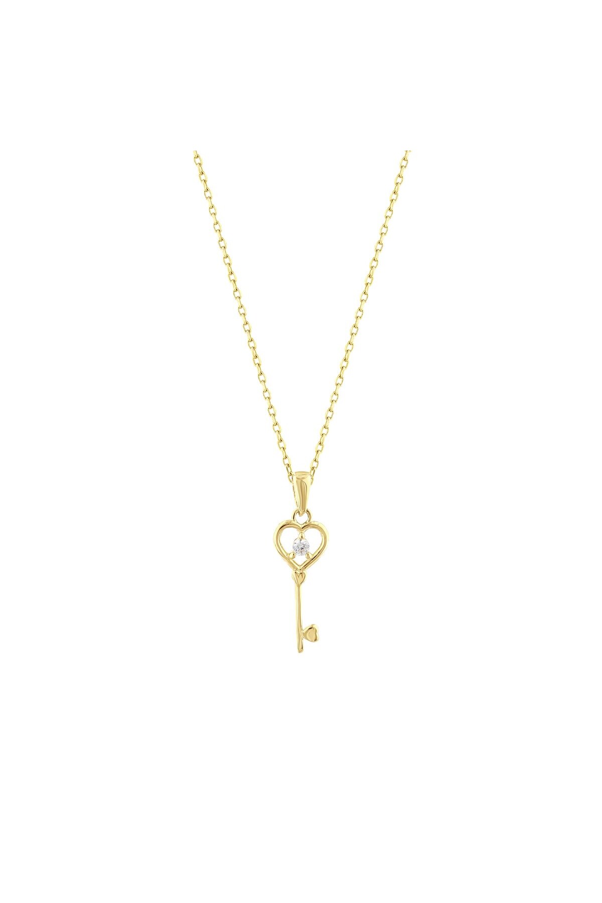 14 Ayar Anahtar Kolye