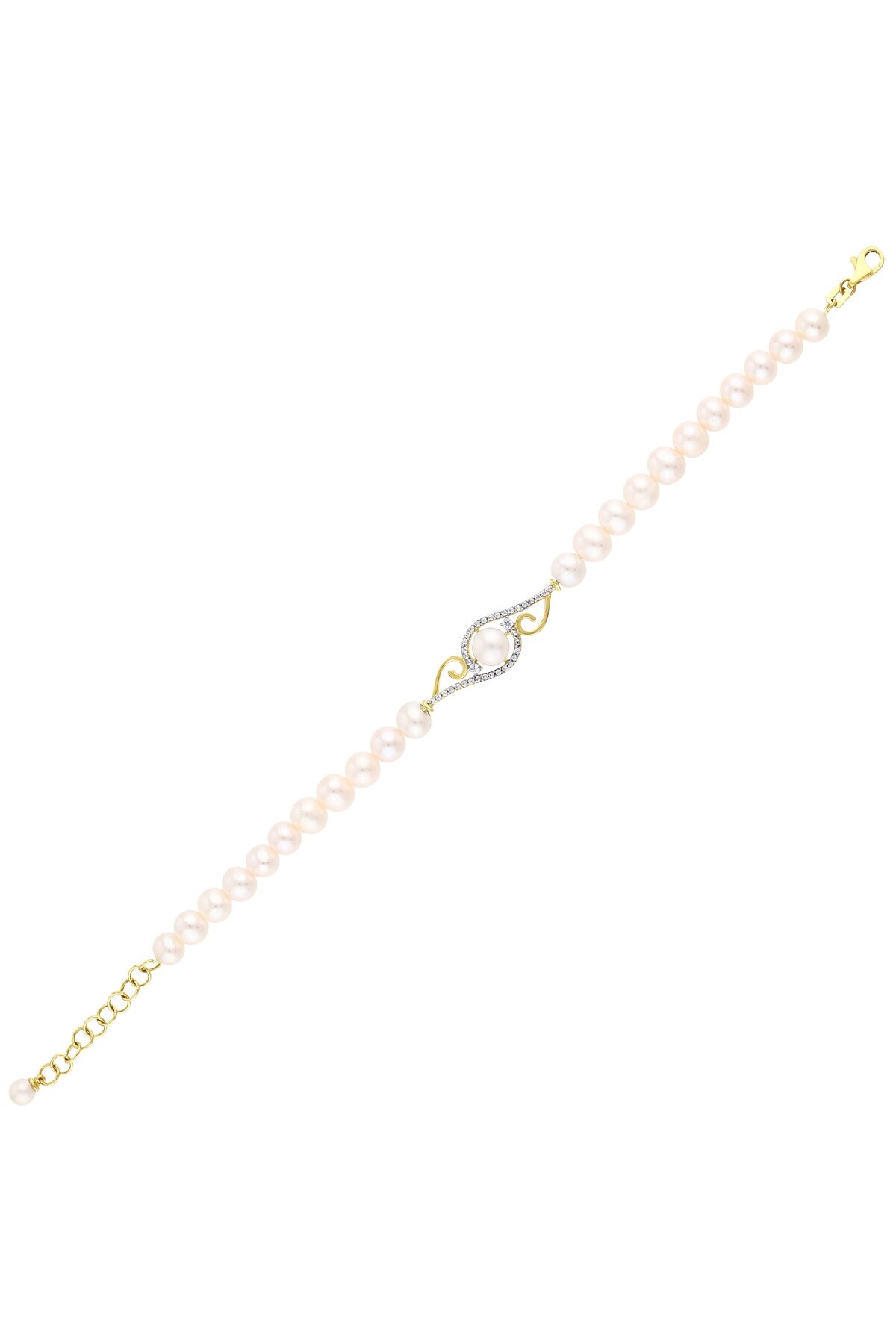 14 Ayar İnci Bileklik